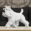Schnauzer Jekca Dog Lego (Stride) White